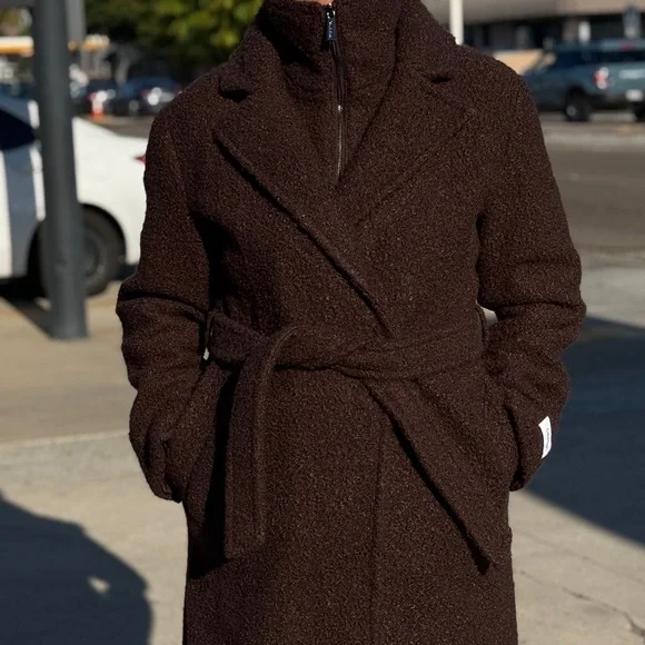 Warm, brown coat from Calvin Klein. Size s (I would say more small/medium) - Picture 1 of 11
